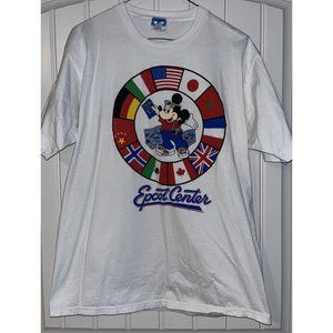 Walt Disney World Vtg 90s Mickey Mouse Epcot Center T-Shirt XL Made In U.S.A